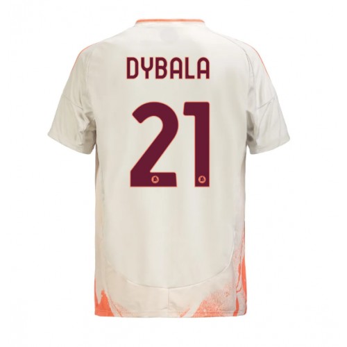 Fotbalové Dres AS Roma Paulo Dybala #21 Venkovní 2024-25 Krátký Rukáv